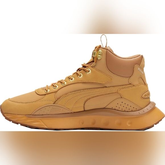 NEW PUMA mens Wild Rider Mid High Top Lace Up Sneakers Mens Sz 8 NIB - Picture 2 of 11